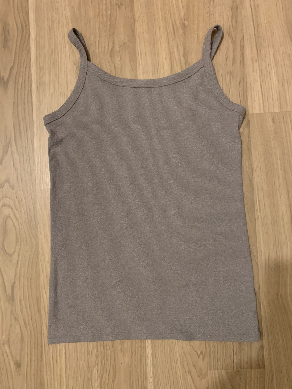 Women's Slim Ribbed Tank Top in Taupe